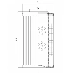 Filtrec - D615G01V - Hydraulic filter element