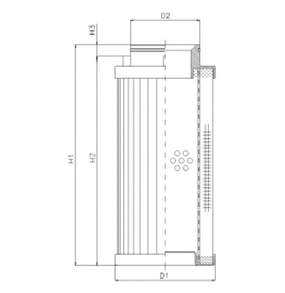 Filtrec - D731C10AV - Hydraulic filter element