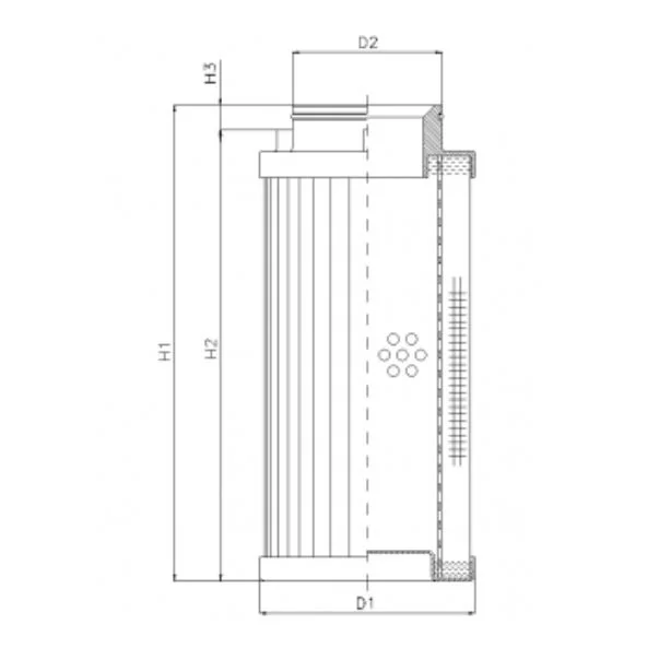 Filtrec - D732T40A - Hydraulic filter element
