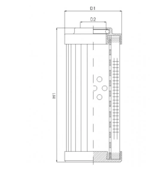 Filtrec - DHD1320H03V - Hydraulic filter element