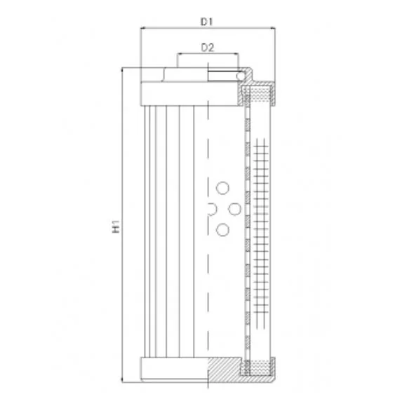 Filtrec - DHD140H05V - Hydraulic filter element