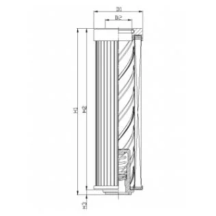 Filtrec - DLD100B25B2 - Hydraulic filter element