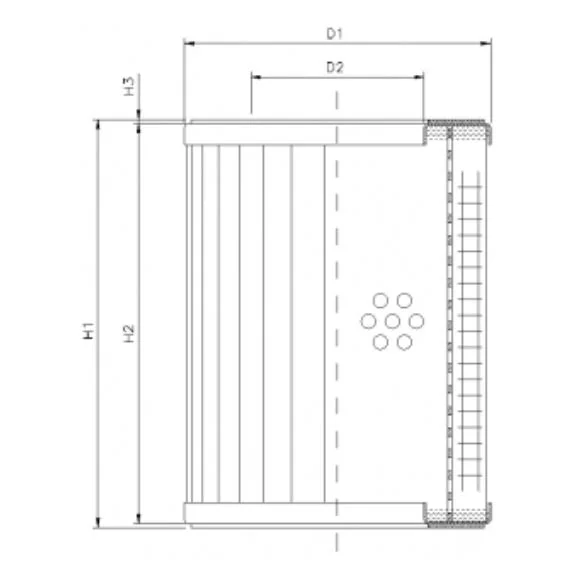 Filtrec - DMD024L10B - Hydraulic filter element
