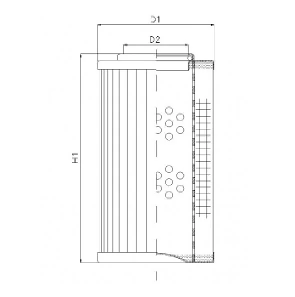 Filtrec - DVD20004W25V/1 - Hydraulic filter element