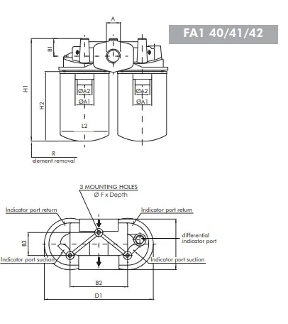 Filtrec - FA140000BB7R000 - Filter head