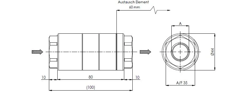 Filtrec - FLC1S25BB1 - In-line filter (pressure line)