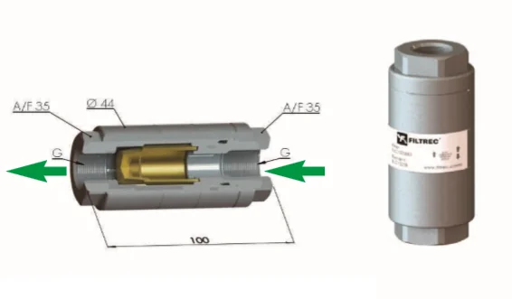 Filtrec - FLC1S25BB3 - Hydraulic filter in-line
