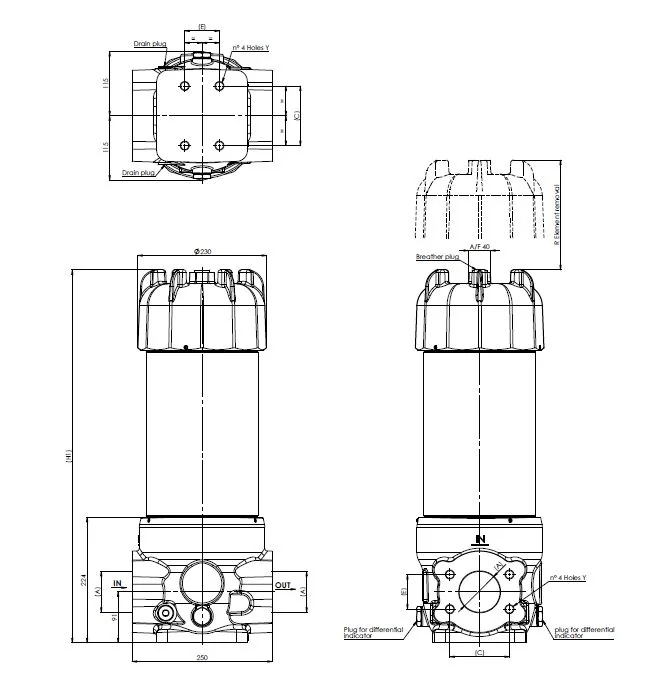 Filtrec - FLRR434G06B3F12MA2000A0 - In-line filter (pressure line)