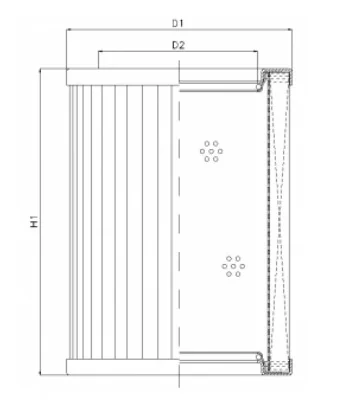 Filtrec - R432GW10 - Hydraulic filter element