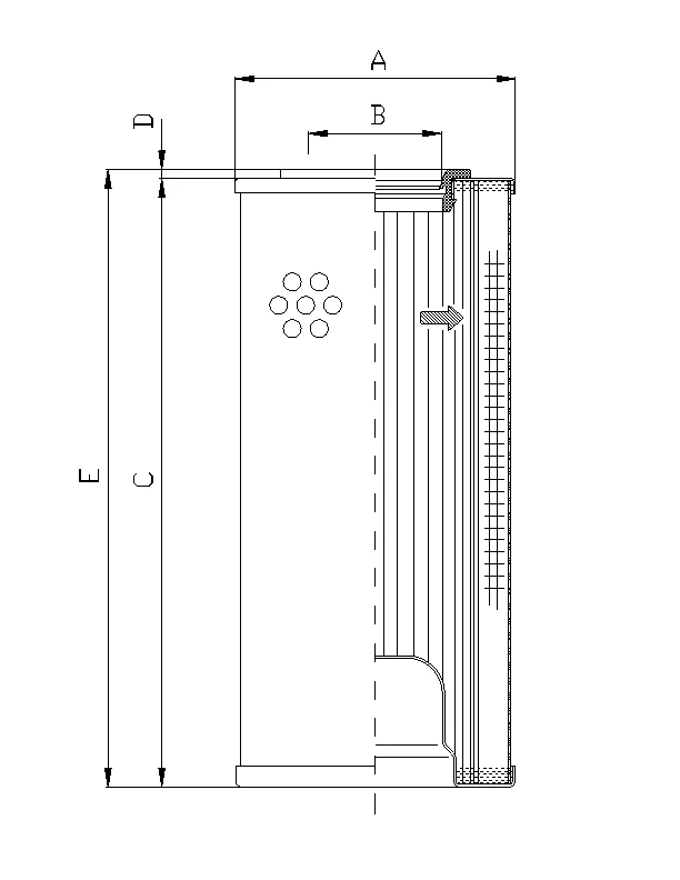 Filtrec - R5110C25 - Hydraulic filter element