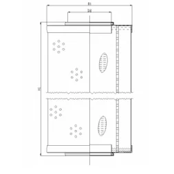 Filtrec - R671G15V - Hydraulic filter element