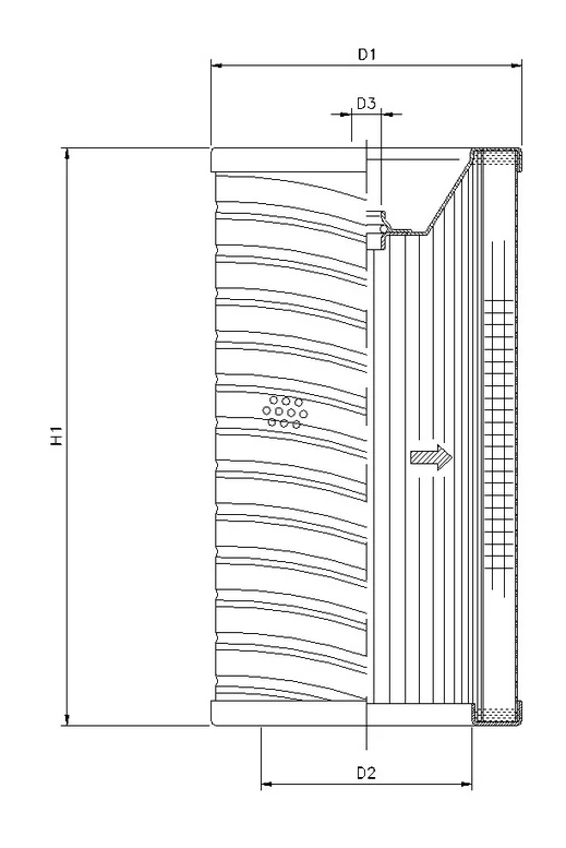 Filtrec - R722G10V - Hydraulic filter element