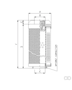Filtrec - RHR480G20B/2 - Hydraulic filter element