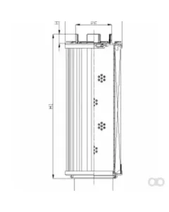 Filtrec - RHR500S25B0/AB1 - Hydraulic filter element