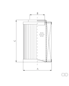 Filtrec - RLR631B130B/5 - Hydraulic filter element