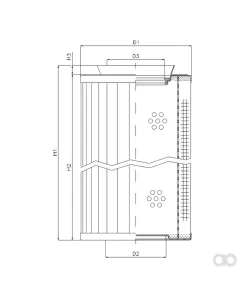 Filtrec - RMR435E05B - Hydraulic filter element