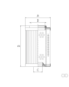 Filtrec - RMR443E10B - Hydraulic filter element