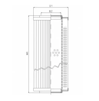 Filtrec - RVR12500E03V - Hydraulic filter element