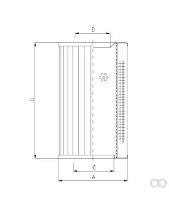 Filtrec - RVR190B25B - Hydraulic filter element
