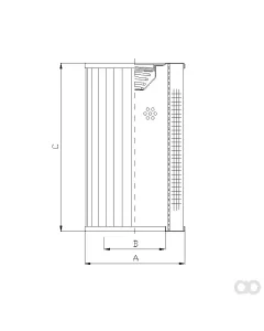 Filtrec - RVR330B100B - Hydraulic filter element