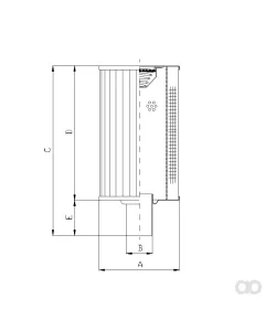Filtrec - RVR85B100B - Hydraulic filter element