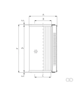 Filtrec - S521T40 - Hydraulic filter element