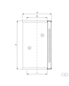 Filtrec - S610C10 - Hydraulic filter element