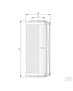 Filtrec - S741C25 - Hydraulic filter element