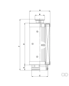 Filtrec - U132G10/ESD - Hydraulic filter element