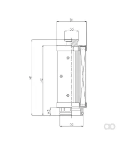 Filtrec - U134G10V/ESD - Hydraulic filter element