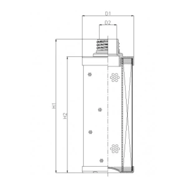 Filtrec - WG1070 - Filter element for pressure filter