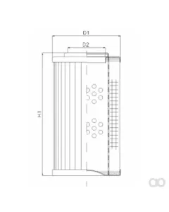 Filtrec - WG163 - Hydraulic filter element
