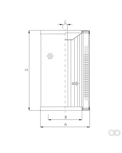 Filtrec - WG168 - Hydraulic filter element