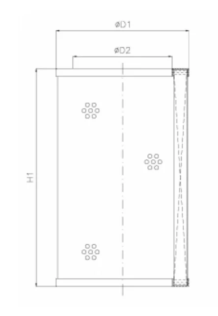Filtrec - WP612 - Hydraulic filter element