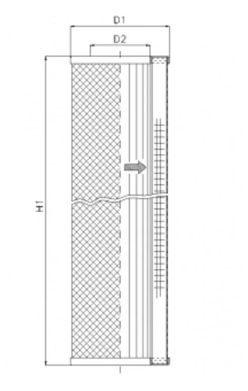 Filtrec - WP763 - Hydraulic filter element