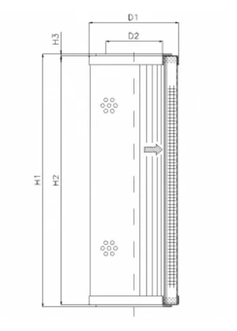 Filtrec - WX238 - Hydraulic filter element