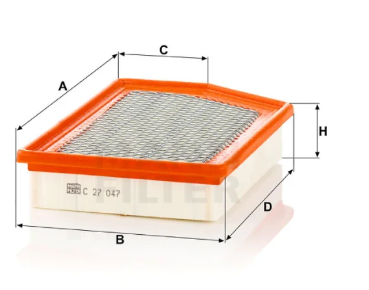 Mann-Filter - C 27 047 - Air filter element