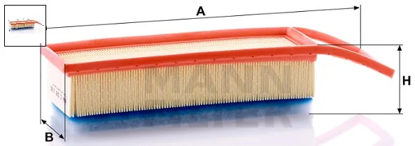 Mann-Filter - C 38 130 - Air filter element