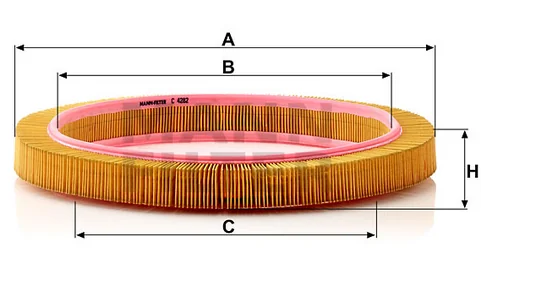 Mann-Filter - C 4282 - Air filter element
