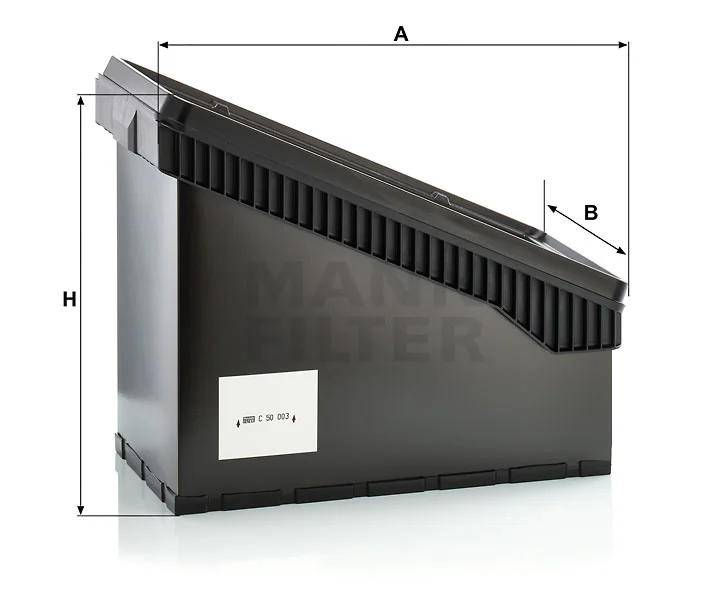 Mann-Filter - C 50 003 - Air filter element (iqoron)