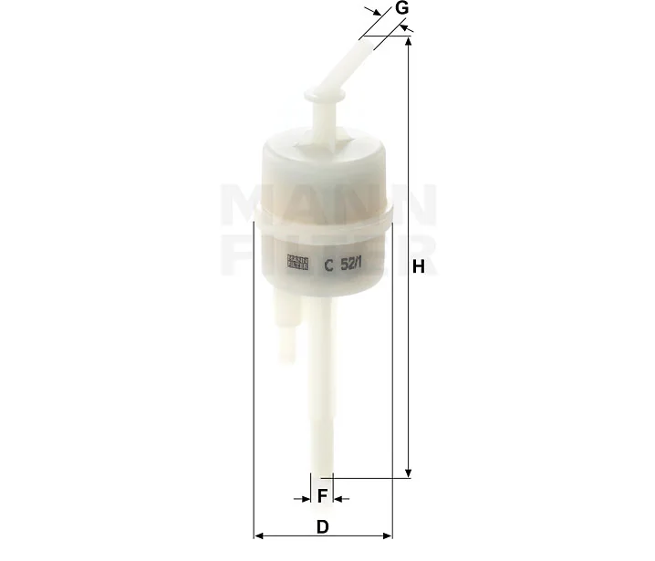 Mann-Filter - C 52/1 - Air filter in-line