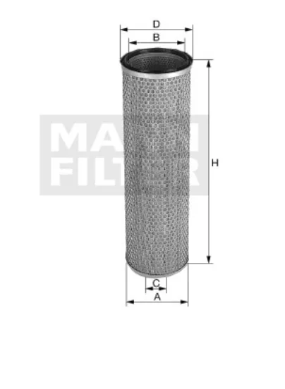 Mann-Filter - CF 19 006 x - Air filter element (secondary)