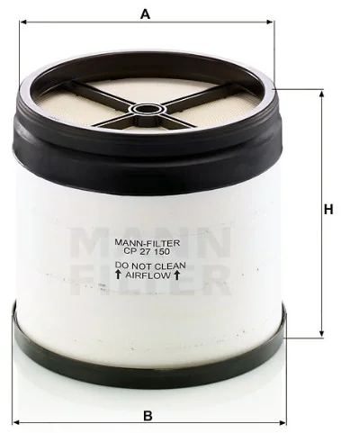 Mann-Filter - CP 27 150 - Air filter element (compacplus)