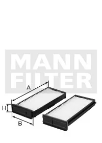 Mann-Filter - CU 23 001-2 - Cabin air filter element