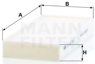 Mann-Filter - CU 23 015-2 - Cabin air filter element