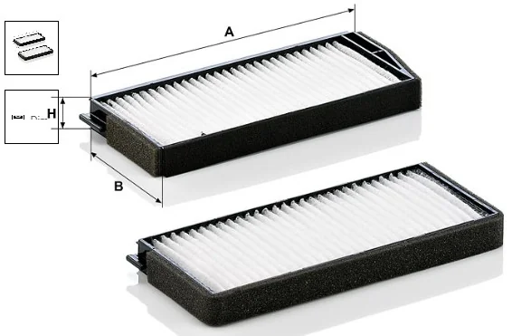Mann-Filter - CU 24 000-2 - Cabin air filter element