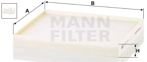 Mann-Filter - CU 24 017 - Cabin air filter element