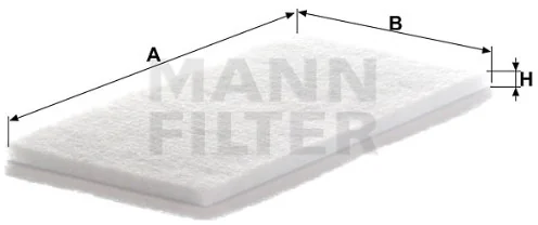 Mann-Filter - CU 2603 (10) - Cabin air filter element