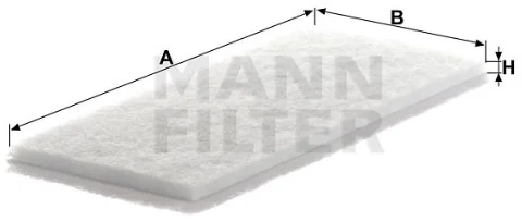 Mann-Filter - CU 3243 (12) - Cabin air filter element