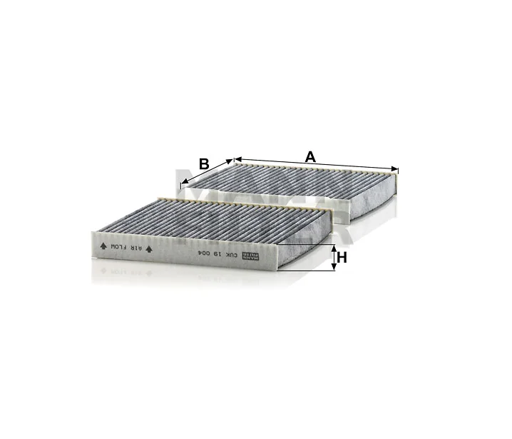 Mann-Filter - CUK 19 004 - Cabin air filter (activated carbon)